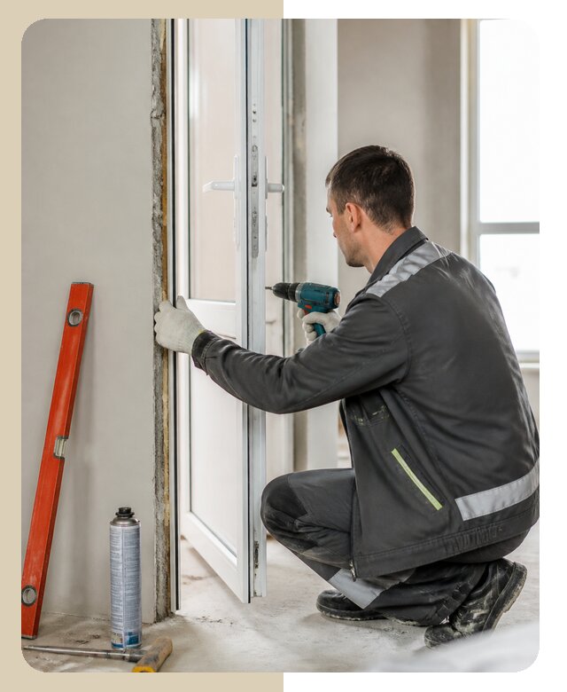Профессиональная установка двери ПВХ под ключ в Шебекино